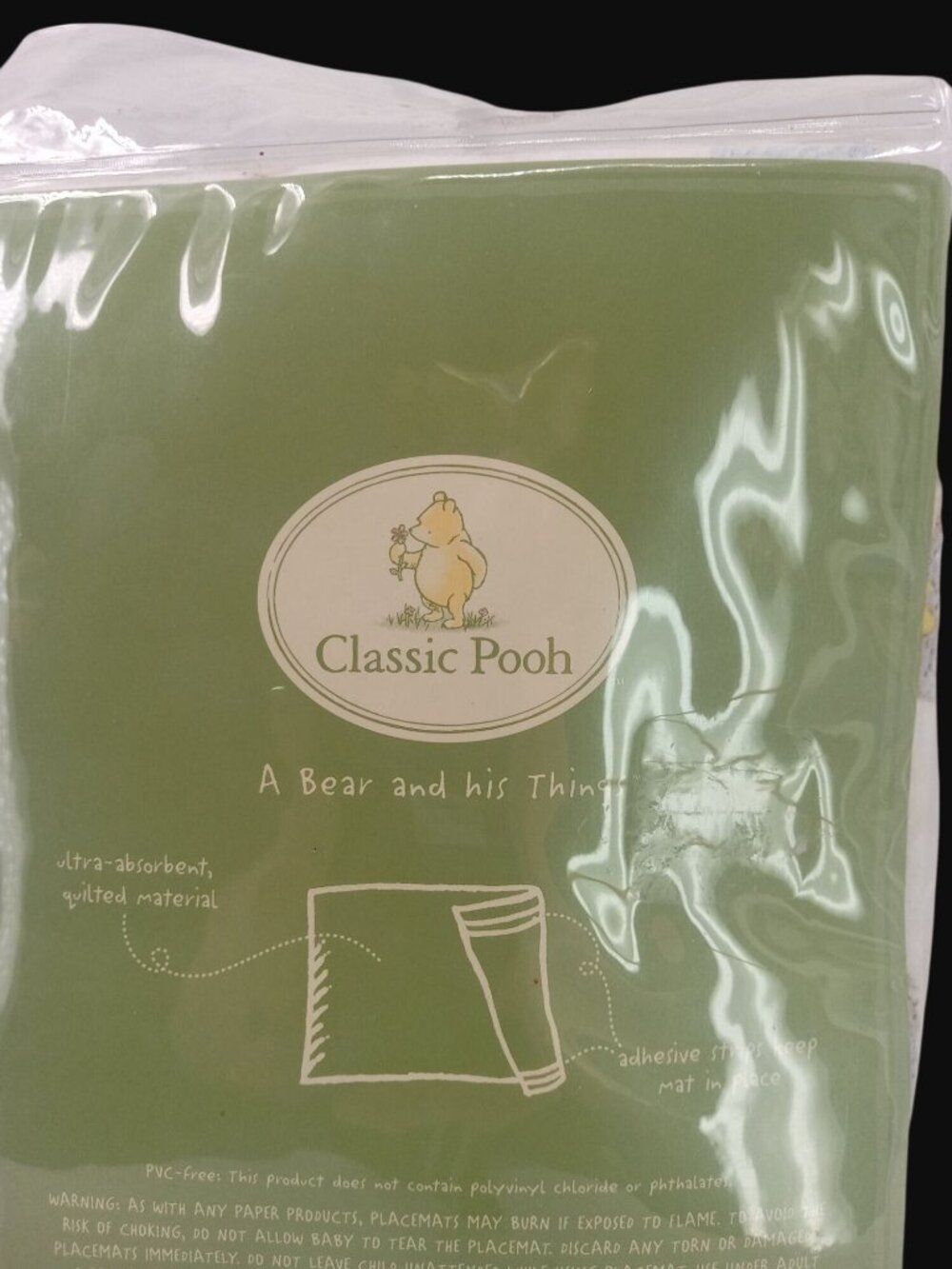 Vintage Winnie Pooh Disposable Placemats 2004 Classic HoneyPot Place Mats Travel - Picture 7 of 7